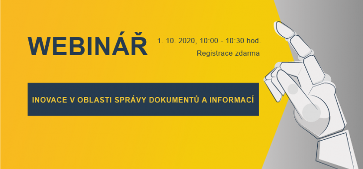 Webinář: Inovace v oblasti správy dokumentů a informací, Týden inovací, 1. 10. 2020